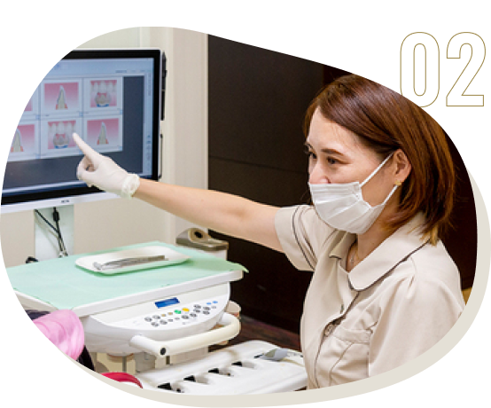 ご要望があれば、歯科衛生士を指名いただくことも可能です