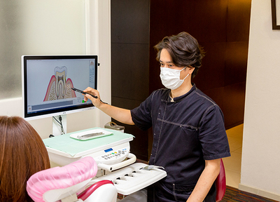 問診・歯の検査